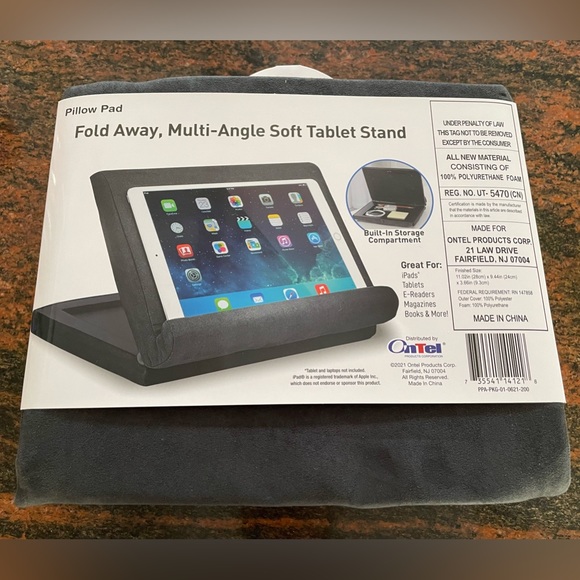 Pillow pad fold away, multi angle soft tablet stand. Brand new. - Picture 2 of 2